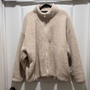 PINK Victoria's Secret Cream Teddy Jacket